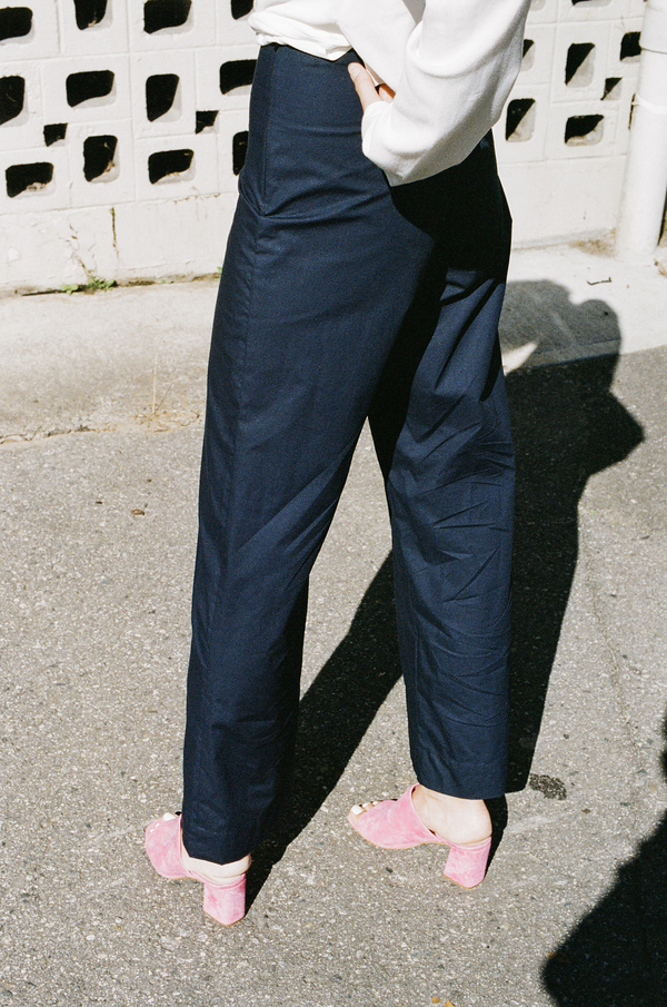 Objects Without Meaning Wide Leg Pant - navy Objects Without Meaning Wide Leg Pant - navy