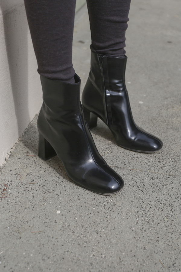 Maryam Nassir Zadeh Agnes Boot in Black Shine Maryam Nassir Zadeh Agnes Boot in Black Shine