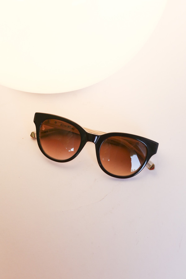 Kate Young x Tura Sunglasses in Black Tortoise Kate Young x Tura Sunglasses in Black Tortoise