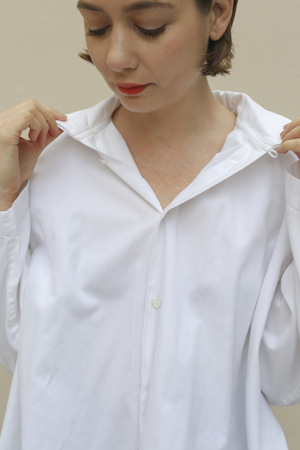 NONNA Vintage Eskandar Double Collar Wide Button Down NONNA Vintage Eskandar Double Collar Wide Button Down