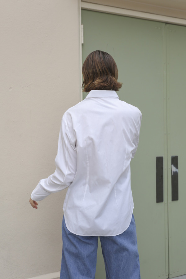 NONNA Vintage Helmut Lang Crisp White Button Down NONNA Vintage Helmut Lang Crisp White Button Down