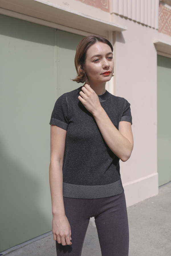 Woolly Bully Pocket Top in Black Woolly Bully Pocket Top in Black