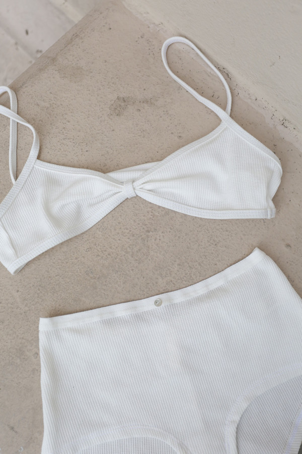Botanica Workshop Cilla Boyshort in Thermal White Botanica Workshop Cilla Boyshort in Thermal White