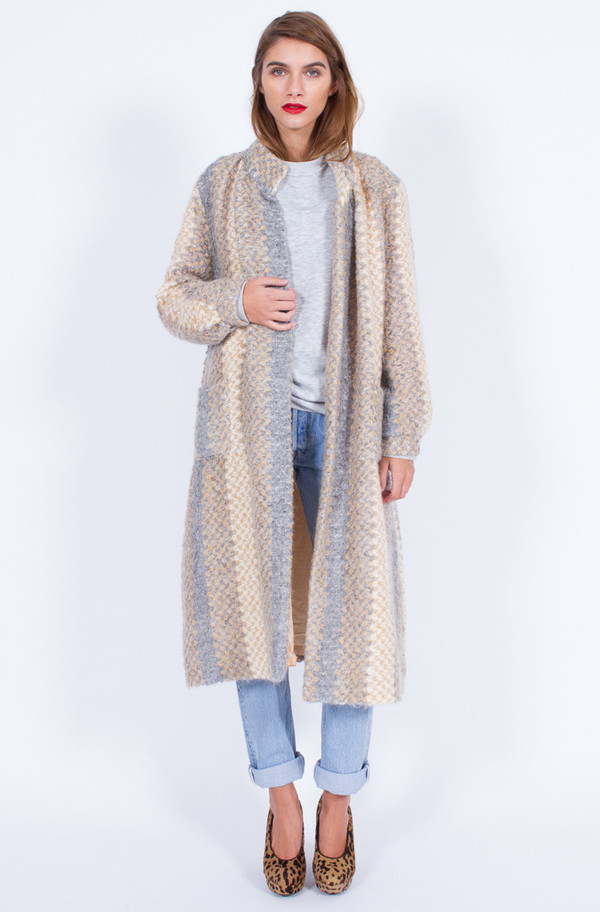 Yo Vintage! PASTEL KNIT COATIGAN (MEDIUM) Yo Vintage! PASTEL KNIT COATIGAN (MEDIUM)