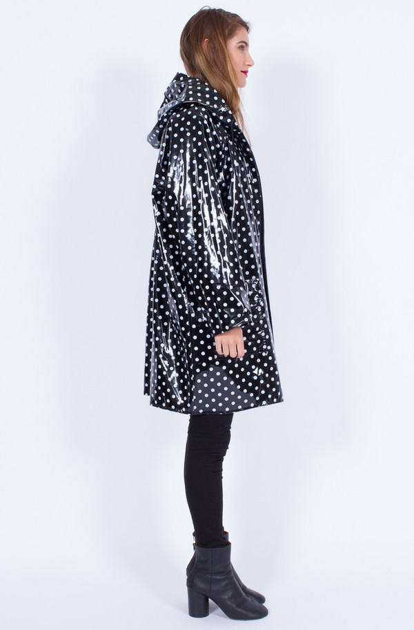 Yo Vintage! POLKA DOT RAINCOAT (ONE SIZE) Yo Vintage! POLKA DOT RAINCOAT (ONE SIZE)