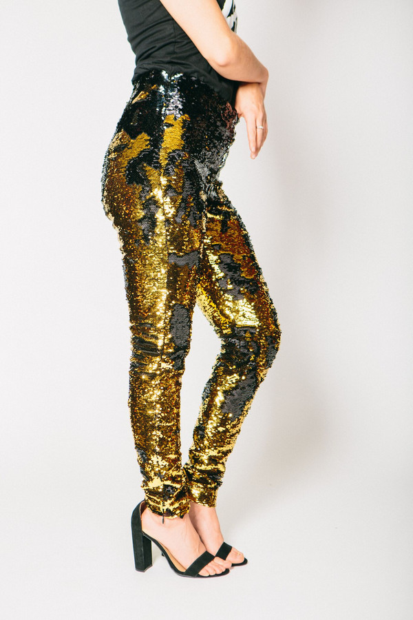 Any Old Iron Gold/Black Sequin Trousers Any Old Iron Gold/Black Sequin Trousers