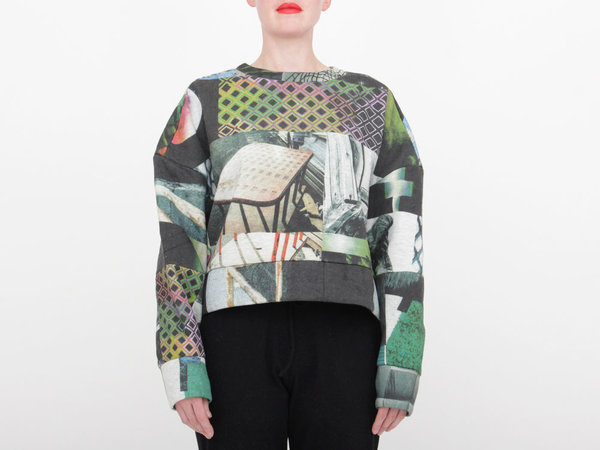 Berenik Printed Crop Sweatshirt Berenik Printed Crop Sweatshirt