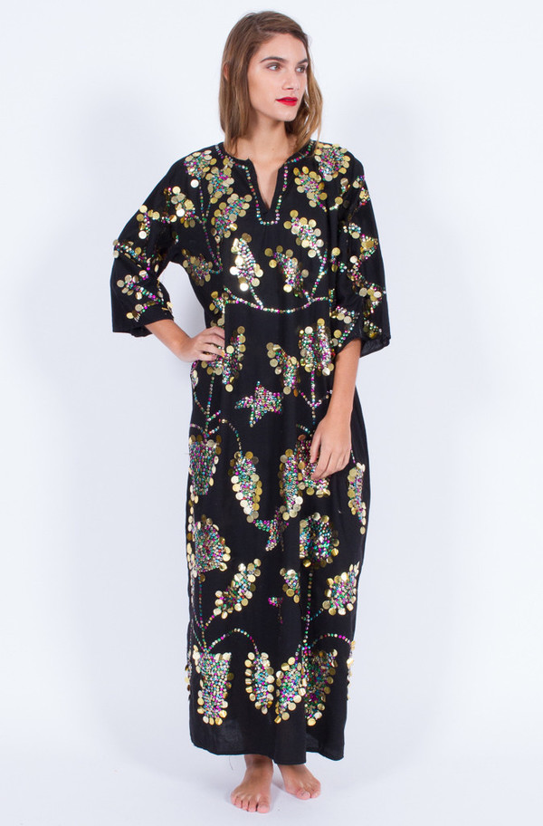 SEQUIN BLACK DRESS (ONE SIZE) SEQUIN BLACK DRESS (ONE SIZE)