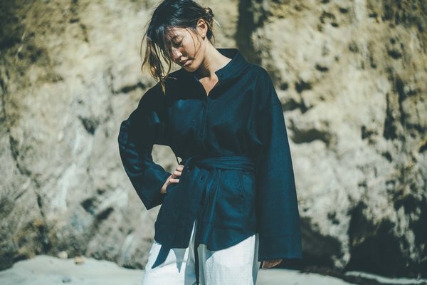 Ali Golden KIMONO SHIRT JACKET - GREY Ali Golden KIMONO SHIRT JACKET - GREY