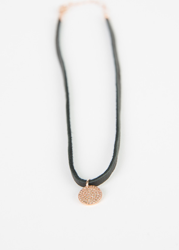 Jewels by Piper Diamond Disc Choker Necklace Jewels by Piper Diamond Disc Choker Necklace