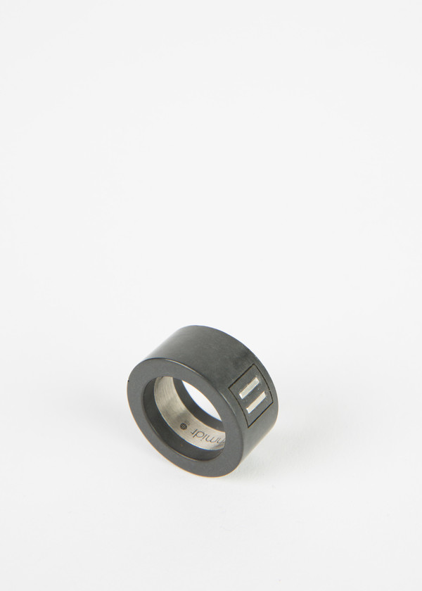 Hannes Roether Beton Silver Inlay Ring Hannes Roether Beton Silver Inlay Ring