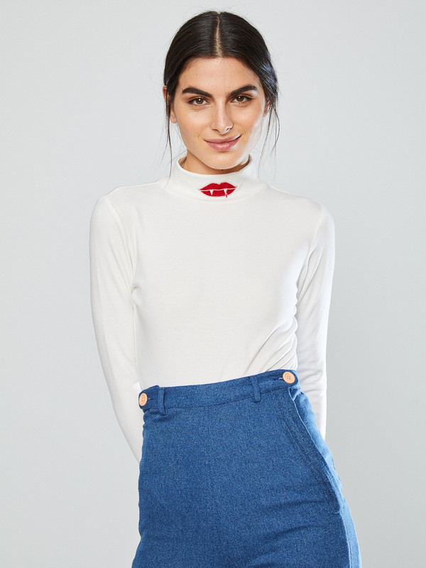 Samantha Pleet Bite Me Bodysuit Samantha Pleet Bite Me Bodysuit