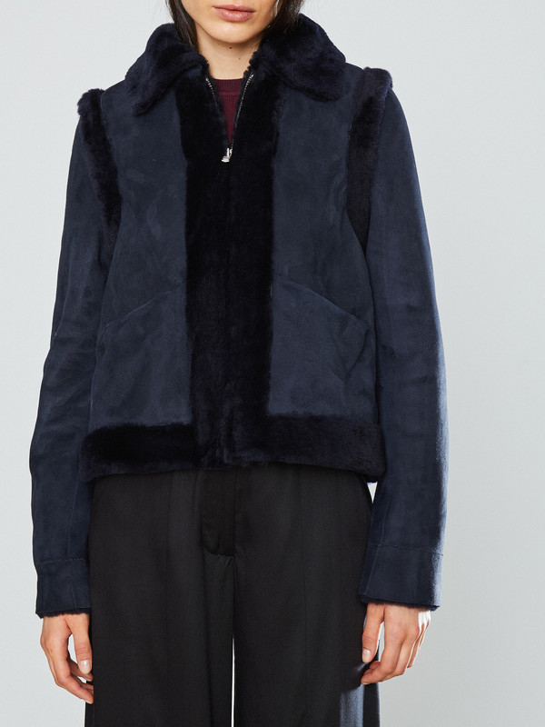 Ganni Scott Shearling Jacket Ganni Scott Shearling Jacket