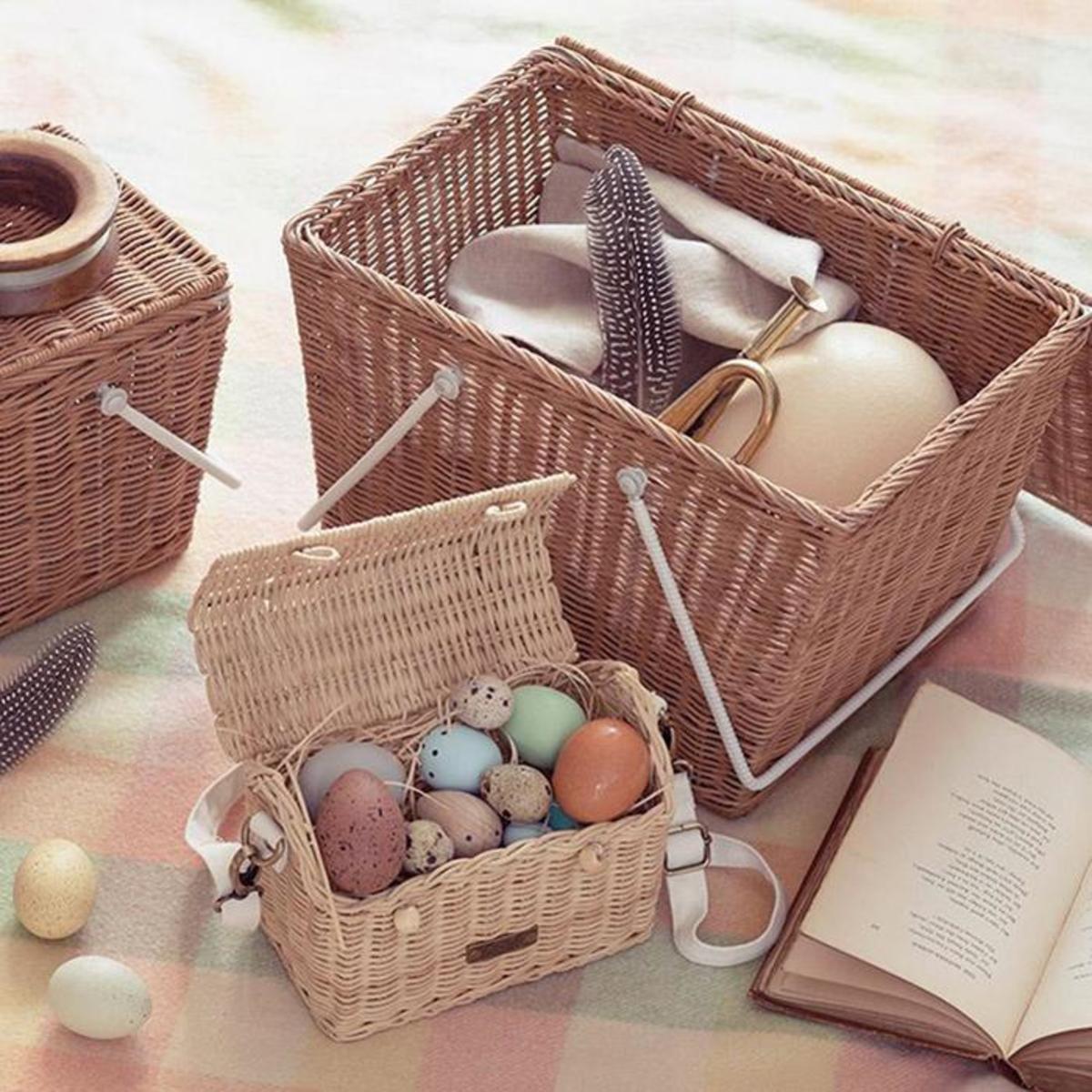 Kids Olli Ella Rattan Casa Straw Bag Rose Pink Garmentory