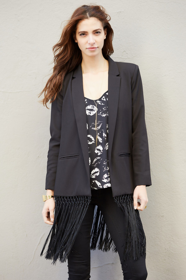 BB Dakota Aldred Fringe Blazer BB Dakota Aldred Fringe Blazer