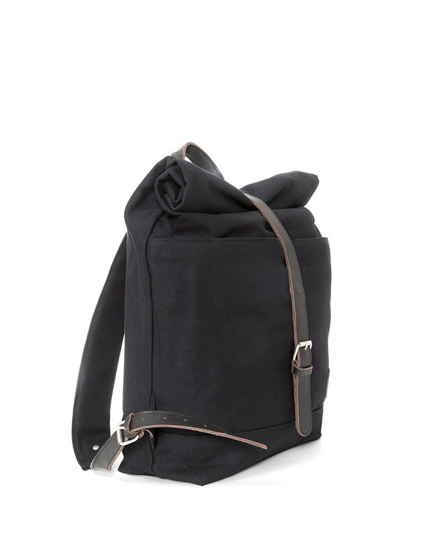 Enter Classic Collection Roll Top Backpack Black Enter Classic Collection Roll Top Backpack Black
