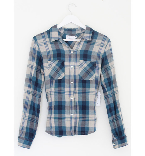 Velvet Plaid Shirt Velvet Plaid Shirt