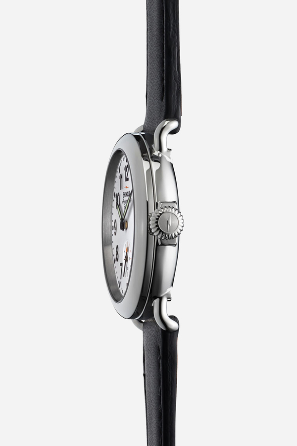 Shinola The Runwell 36mm watch in white & black Shinola The Runwell 36mm watch in white & black