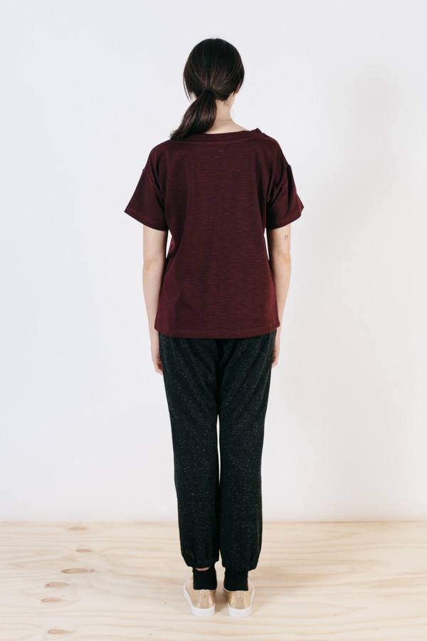 Bridge & Burn Elise Burgundy Slub Knit Bridge & Burn Elise Burgundy Slub Knit