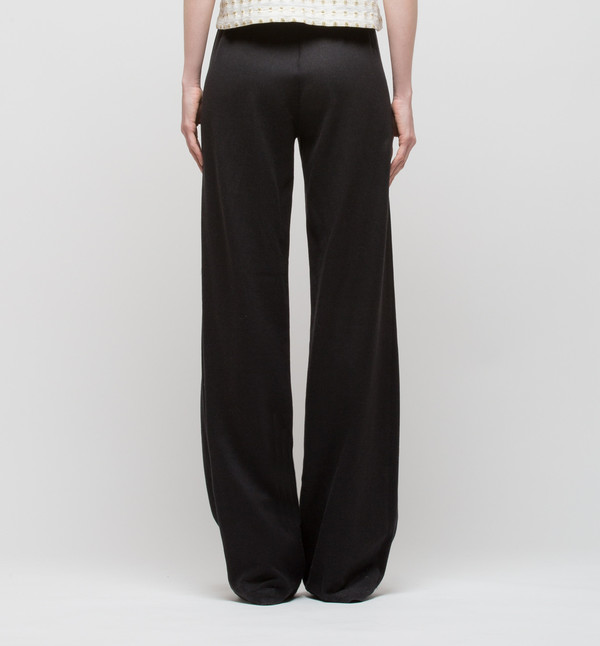 H. Fredriksson Pleat Long Pant Black H. Fredriksson Pleat Long Pant Black