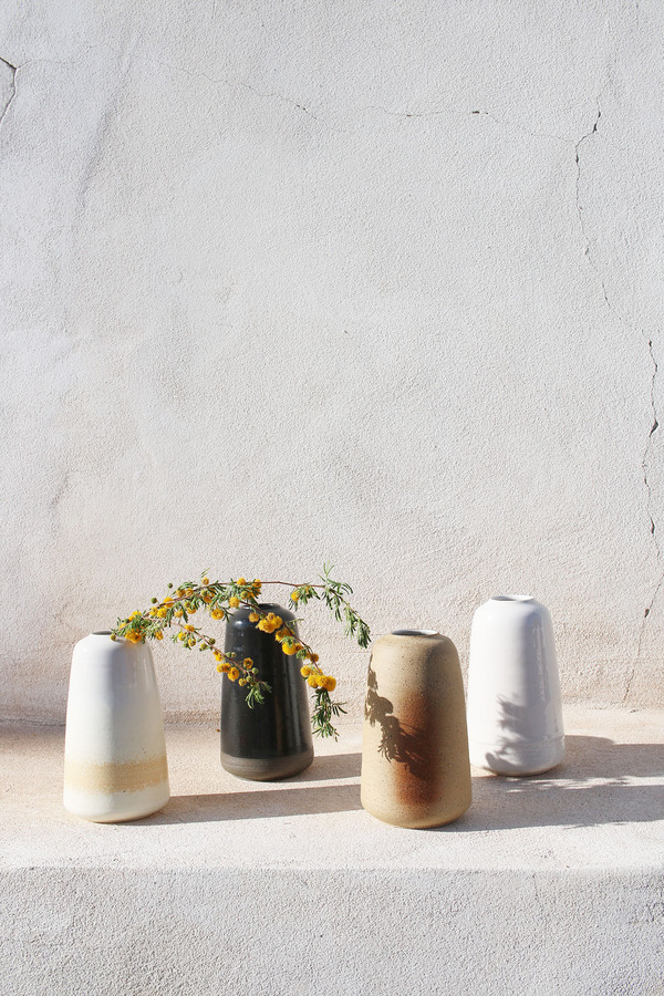 Pilar Vase in White Pilar Vase in White