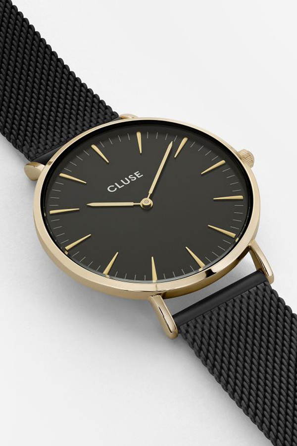 CLUSE WATCH La Boheme Mesh Gold Black/Black CLUSE WATCH La Boheme Mesh Gold Black/Black