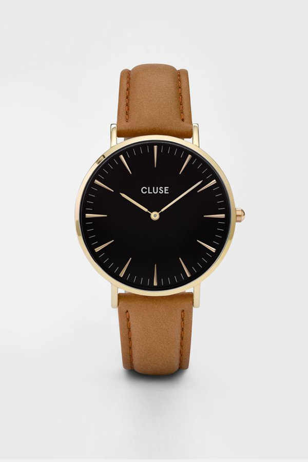CLUSE WATCH La Boheme Gold Black/Caramel CLUSE WATCH La Boheme Gold Black/Caramel