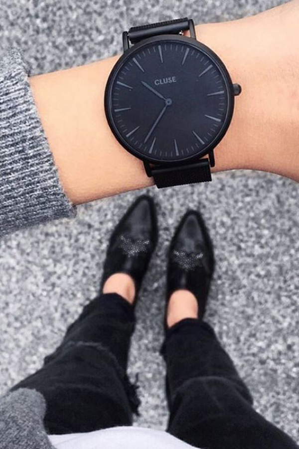 CLUSE WATCH La Boheme Mesh Full Black CLUSE WATCH La Boheme Mesh Full Black