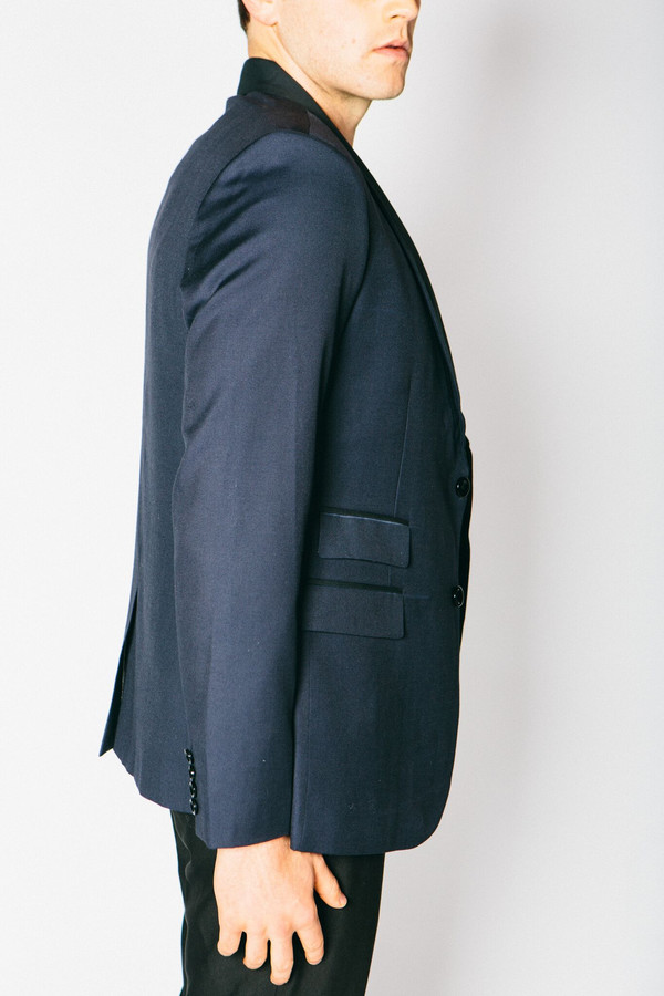 Men's Any Old Iron Classic Cashmere Blend Blazer - Navy Men's Any Old Iron Classic Cashmere Blend Blazer - Navy
