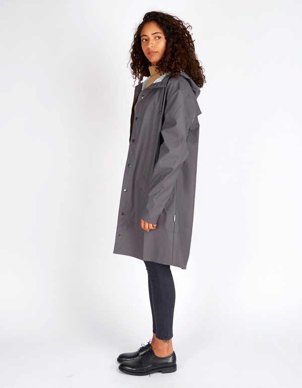Rains Long Jacket Smoke Rains Long Jacket Smoke