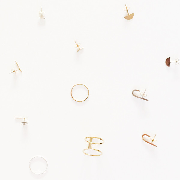 In God We Trust NYC Jay Stud, 14K Yellow Gold In God We Trust NYC Jay Stud, 14K Yellow Gold