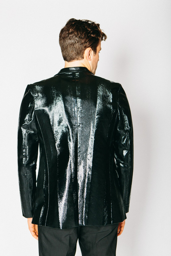 Men's Any Old Iron Lacquered Pony Hair Blazer Men's Any Old Iron Lacquered Pony Hair Blazer