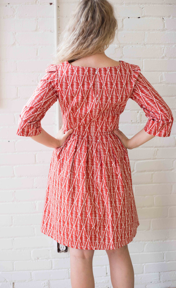 Birds of North America Wood Rail Dress - Burnt Orange Birds of North America Wood Rail Dress - Burnt Orange