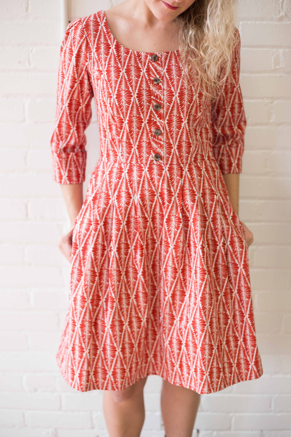 Birds of North America Wood Rail Dress - Burnt Orange Birds of North America Wood Rail Dress - Burnt Orange