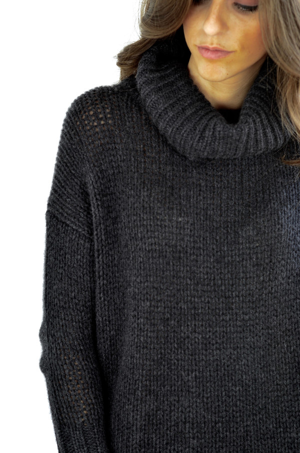 360 Cashmere Rhea Sweater Charcoal 360 Cashmere Rhea Sweater Charcoal