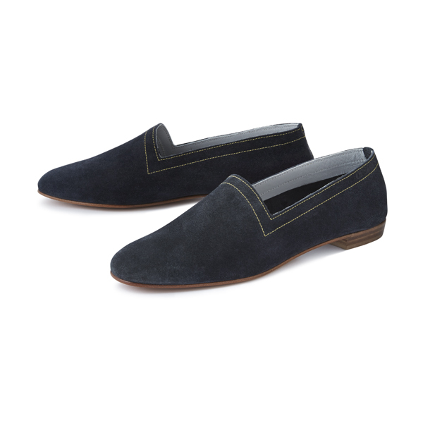 Ops&Ops No10 Indigo Suede Flats Ops&Ops No10 Indigo Suede Flats