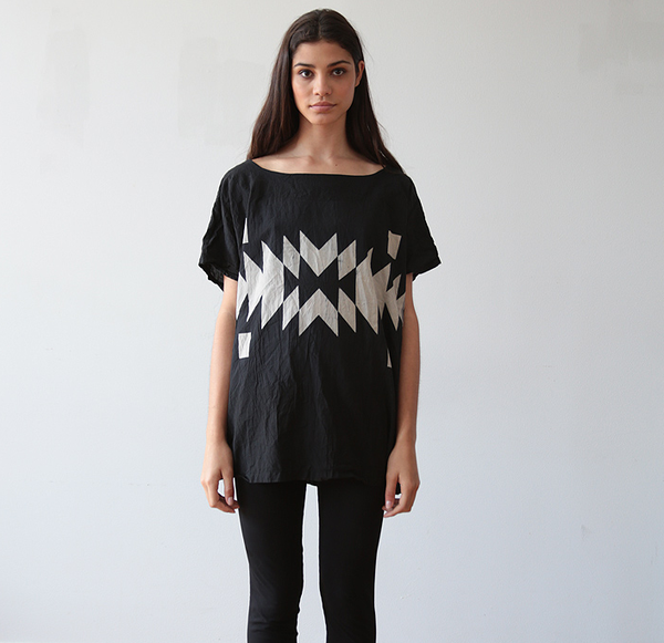 Uzi NYC Cream Broken Stripe Kimono Uzi NYC Cream Broken Stripe Kimono