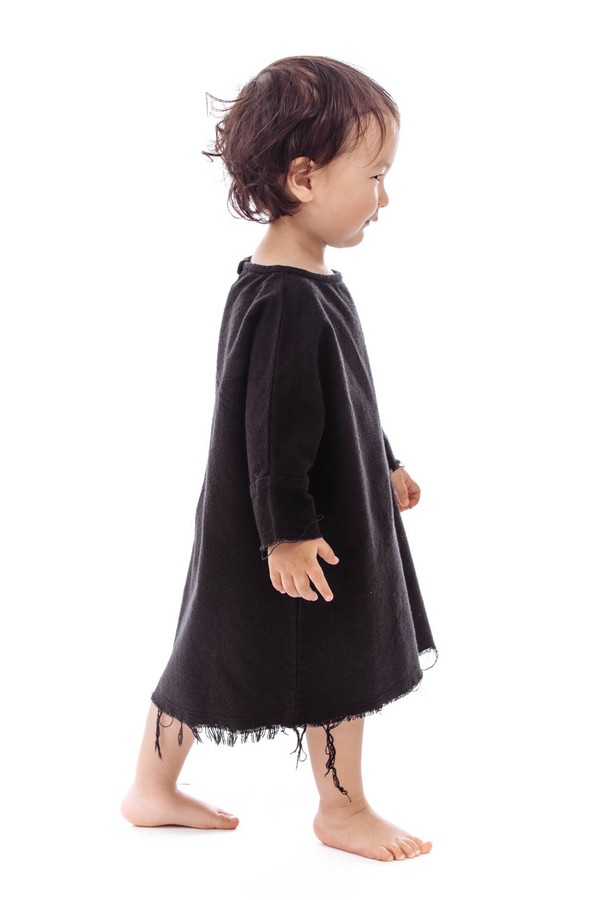 Black Crane Kids Painter Dress (Black) Black Crane Kids Painter Dress (Black)