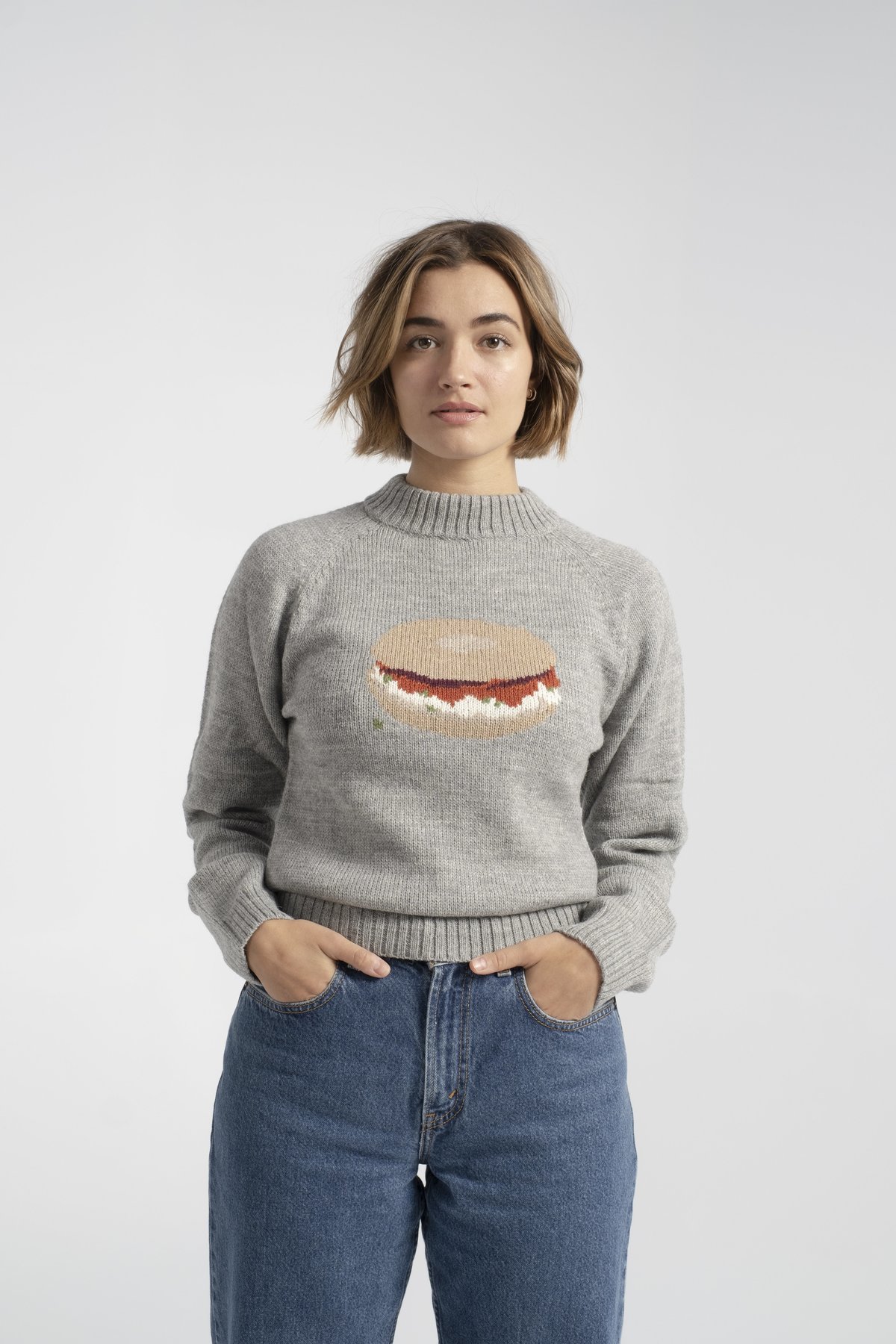 Rachel Antonoff Shmear Pullover - Grey 