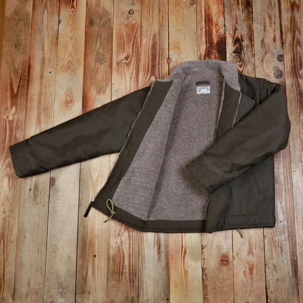 Men's Pike Brothers - 1944 N1 Deck Jacket Waxed Olive Men's Pike Brothers - 1944 N1 Deck Jacket Waxed Olive