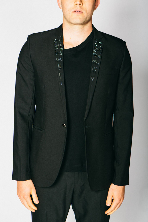 Men's Any Old Iron Pinned Skull Blazer Men's Any Old Iron Pinned Skull Blazer