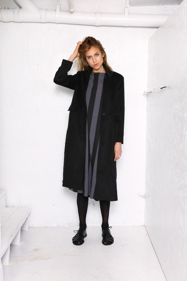 Intentionally Blank LEIF winter car coat in Black Intentionally Blank LEIF winter car coat in Black