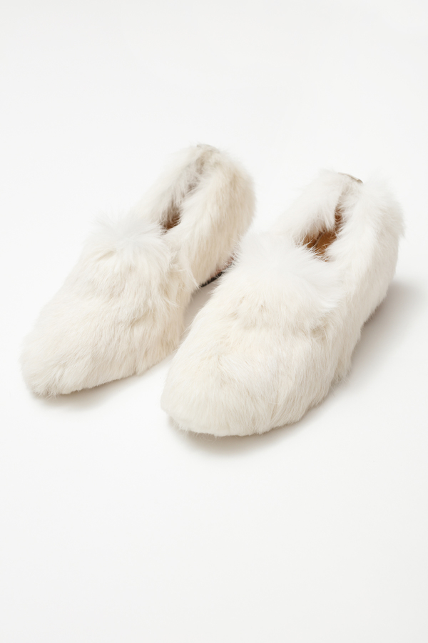 Mari Giudicelli Gavea Loafer - white fur Mari Giudicelli Gavea Loafer - white fur