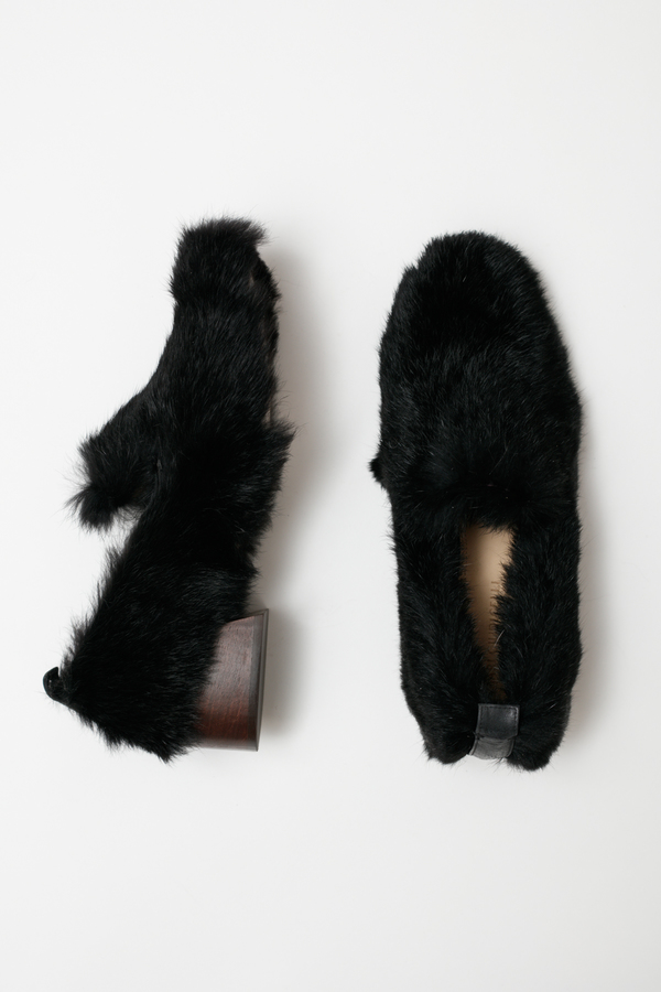 Mari Giudicelli Gavea Loafer - white fur Mari Giudicelli Gavea Loafer - white fur