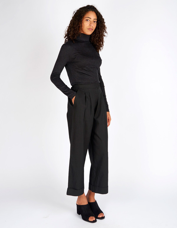 Selected Femme Carmen LS Highneck Top Dark Grey Melange Selected Femme Carmen LS Highneck Top Dark Grey Melange