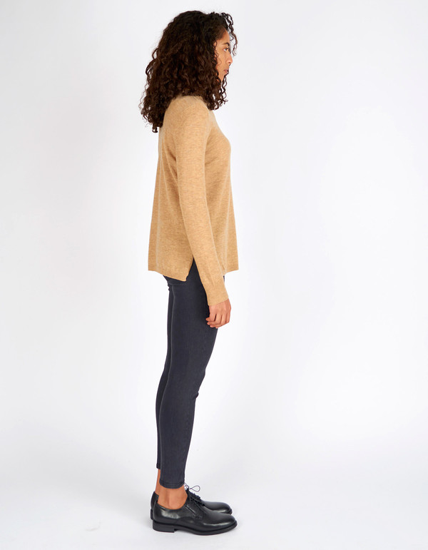 Selected Femme Maia LS Knit Rollneck Tannin Selected Femme Maia LS Knit Rollneck Tannin