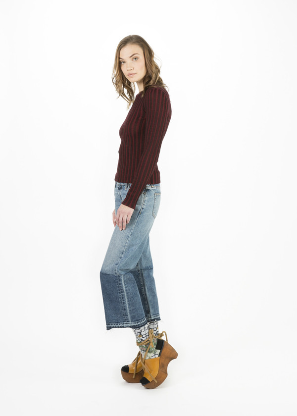 Simon Miller Collis Long Sleeve Rib Tee Simon Miller Collis Long Sleeve Rib Tee