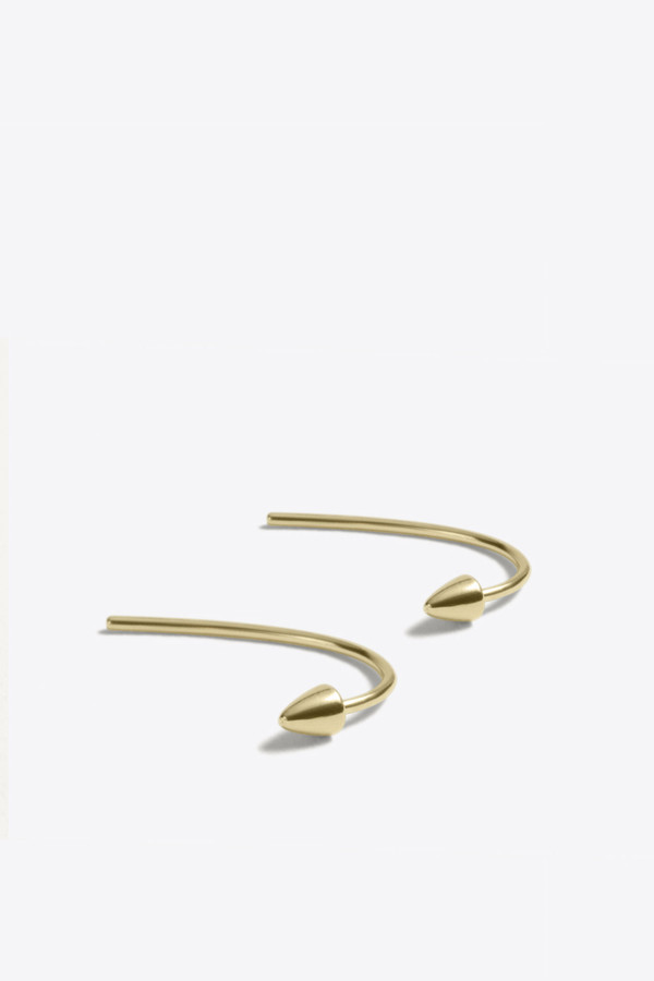 Kathleen Whitaker Spike and Loop Earring in Yellow Gold Kathleen Whitaker Spike and Loop Earring in Yellow Gold