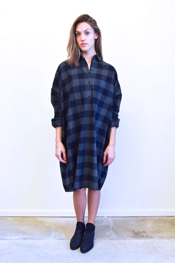 Creatures of Comfort Johnson Dress in Plaid Creatures of Comfort Johnson Dress in Plaid