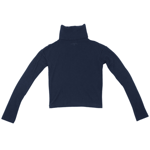 Calder Blake CLAUDINE RIB TURTLENECK - NAVY Calder Blake CLAUDINE RIB TURTLENECK - NAVY